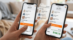 طريقة إدخال وتفعيل كوبون خصم نمشي أو ستايلي في تطبيق الجوال للحصول على التخفيض.