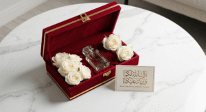 بوكس هدية زواج فخمة تحتوي على عطور مع استخدام كود خصم للتوفير