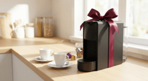مكينة قهوة ذكية كهدية للعرسان من نون مع تفعيل كود نون للخصم